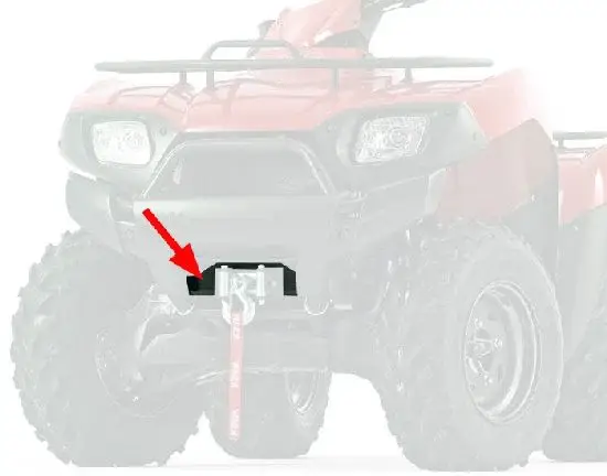Abverkauf Seilwindenanbausatz Yamaha ATV Kodiak 400 Autom. 2x4, 450 Autom. 4x4