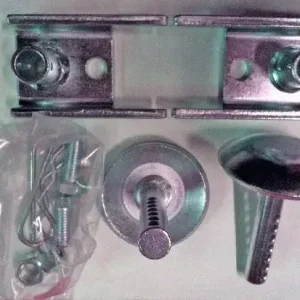 Premium Drehteller Upgrade Kit verzinkt rund, mit Splint und Haltern Schneller Versand
