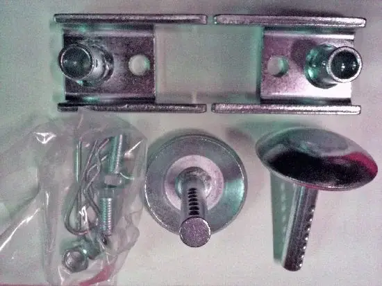 Premium Drehteller Upgrade Kit verzinkt rund, mit Splint und Haltern Schneller Versand