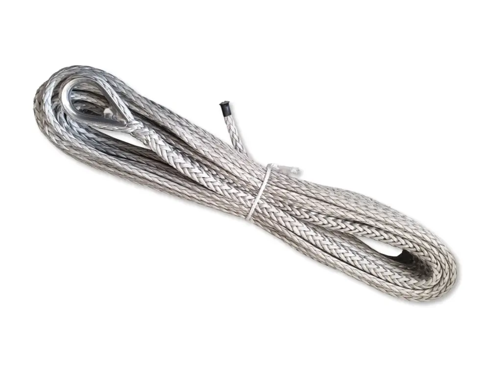 Kunststoff Seilwindenseil D-Pro-XTR, MKB 58,2 kN, 15m x 6mm für WARN AXON und VRX Nur Für Kurze Zeit