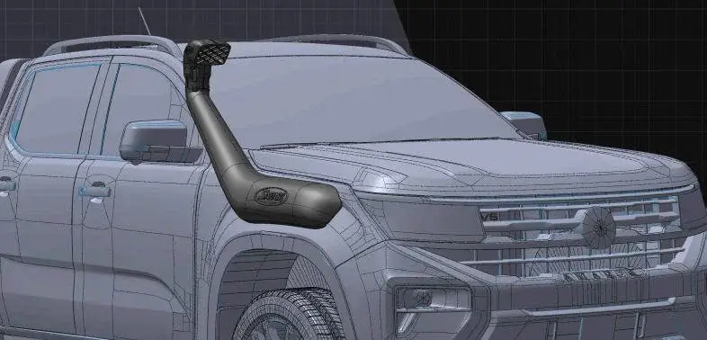 Direkt Vom Hersteller Safari Snorkel V-Spec für VW Amarok ab ‘23 2.0/3.0 TDI, SS1420HF
