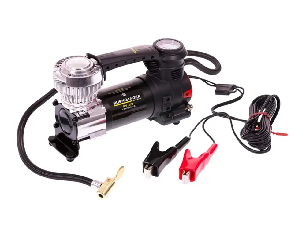 Bushranger RV AIR Kompressor 12V mit Batterieklemmen, 28 LPM bei 4 BAR Knallerangebot