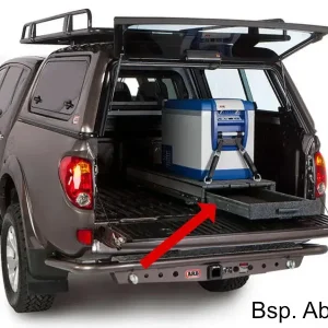 Outback Modular Auszug mit Schublade 500x1355x190 (Außen in mm), grau Heißes Angebot