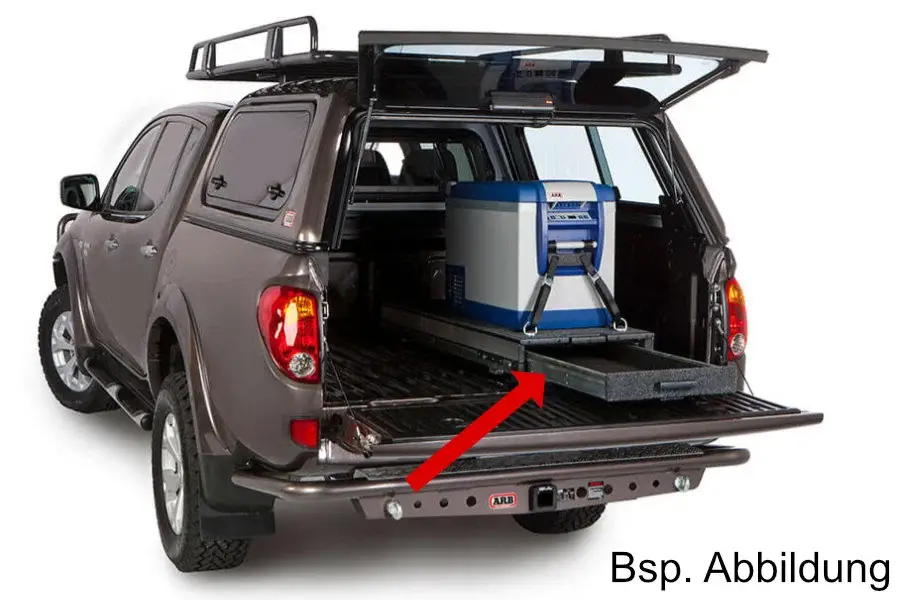 Outback Modular Auszug mit Schublade 500x1355x190 (Außen in mm), grau Heißes Angebot