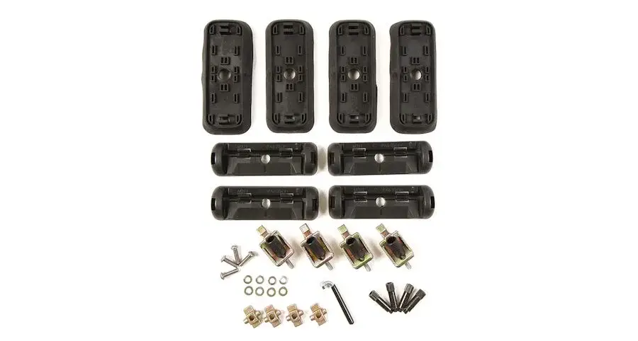 Fußkit für Rhino 2500 Multi Fit System 4 Klammern und 4 Gummiunterlagen Garantierte Lieferung