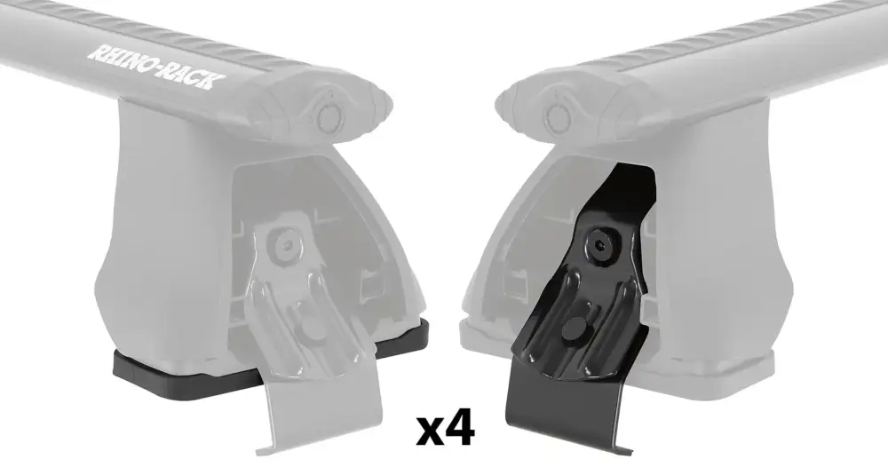 Fußkit für Rhino 2500 Multi Fit System 4 Klammern und 4 Gummiunterlagen Markenprodukt
