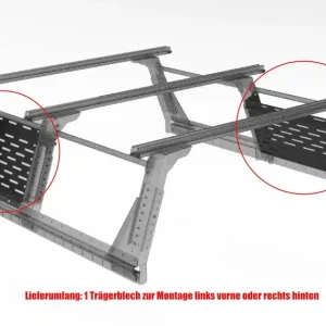Muli-Rack Trägerblech Xtra-Cab, vorne links bzw. hinten rechts (1 Stk.) Angebot