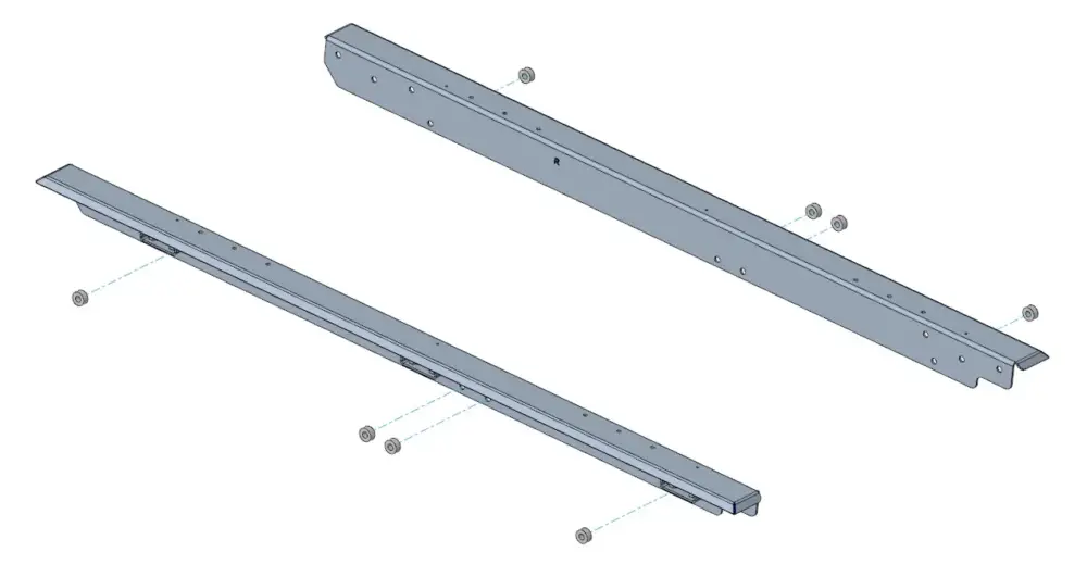 Markenware Adapterkit Muli-Rack für Ranger ab ‘23, Raptor ab 11/22 & Amarok ab ‘23
