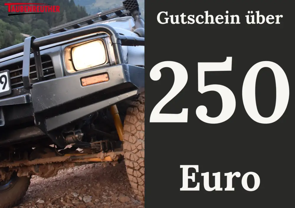 Taubenreuther Gutschein 250 Euro Abverkauf