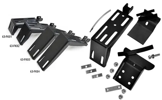 Wochenendangebot UPRACKS Fußkit (2), schwarz, an Regenrinne, 20 - 26cm hoch