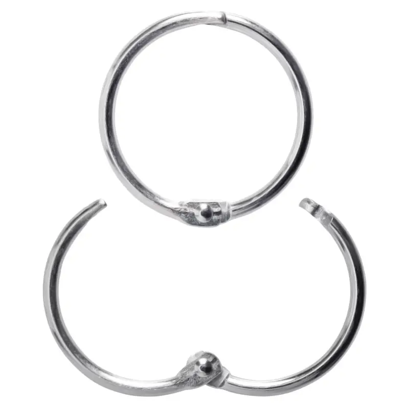 Metall-Klappringe Schlüsselringe zum Aufklappen Ø 38 mm, ( VPE = 25 Stück ) Begrenztes Angebot