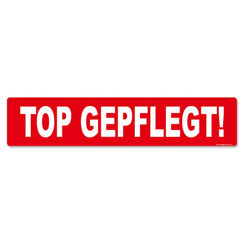Markenprodukt Miniletter Standard Kennzeicheneinleger 1,5 mm stark, Motiv Top Gepflegt