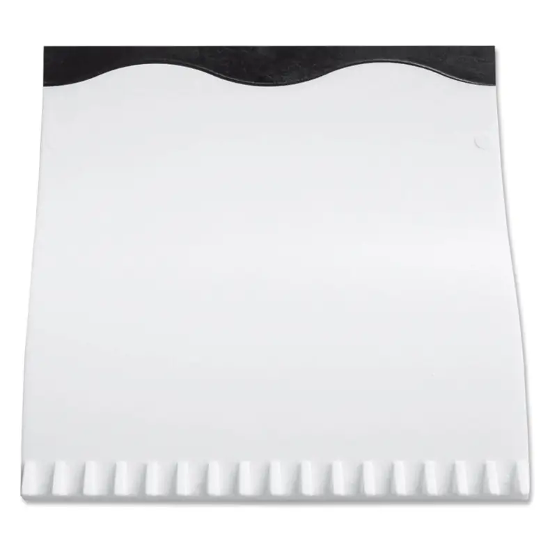 Heißes Angebot Eiskratzer White-Wave mit farbiger Gummilippe, Eiskratzer weiss Weiß/Schwarz