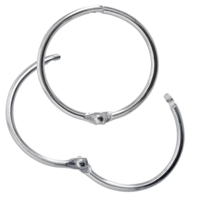 Schnäppchen Metall-Klappringe Schlüsselringe zum Aufklappen Ø 44 mm ( VPE = 25 Stück )