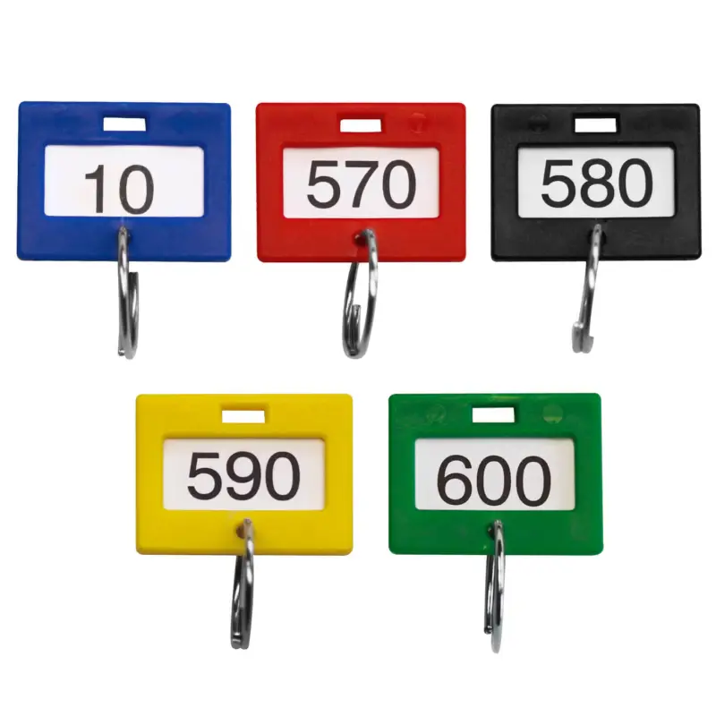 Sale Schlüsselanhänger 600er Set nummeriert von 1 bis 600, mit Schlüsselring