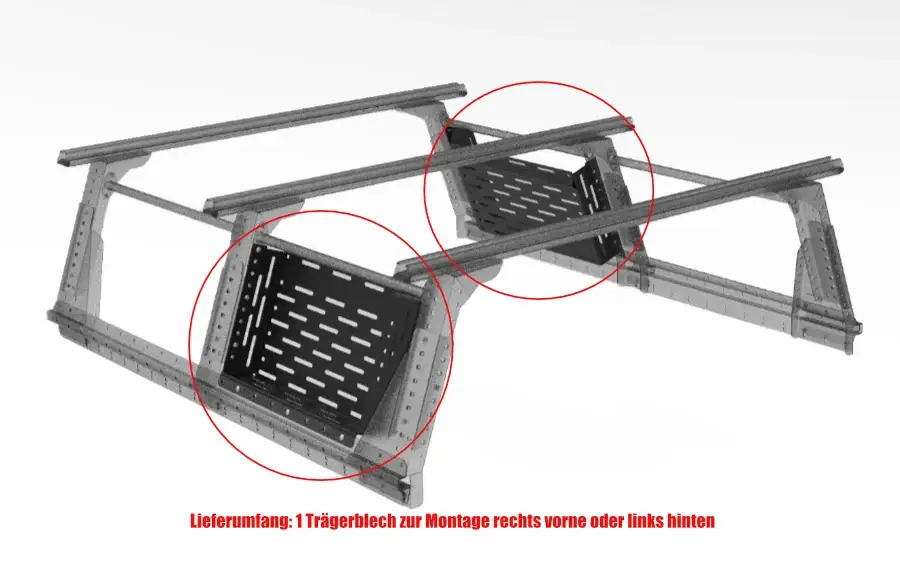 Muli Rack Trägerblech Echt