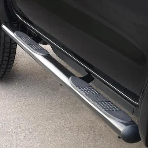Sonderangebot Seitenbügel mit Stufen Oval Schwarz Matt