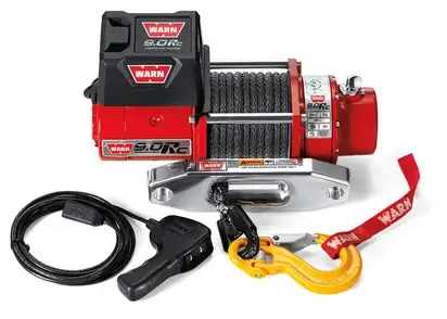 Neue Ware SEILWINDE WARN 9.0RC 12V 4.080 KG ZUGKRAFT MIT KUNSTSTOFFSEIL UND ZUBEHÖR