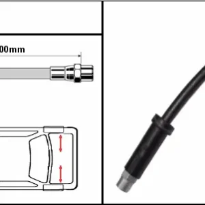 Optimal Bremsschlauch Hinterachse Audi, 1 Stück Beliebt