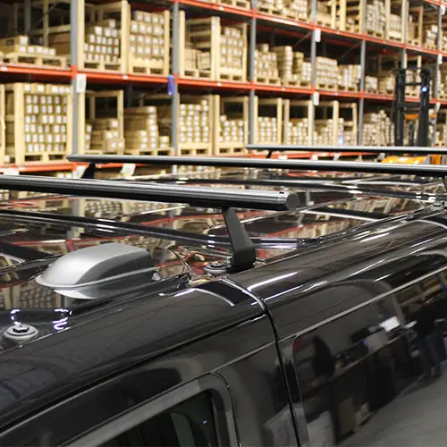 Aluminium Dachträger HD Schwarz Ford Transit Custom 2023+ Bestseller