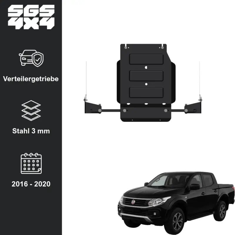 Top-Seller Unterfahrschutz Fiat Fullback (ab 07/2016) Verteilergetriebe Stahl 3 mm
