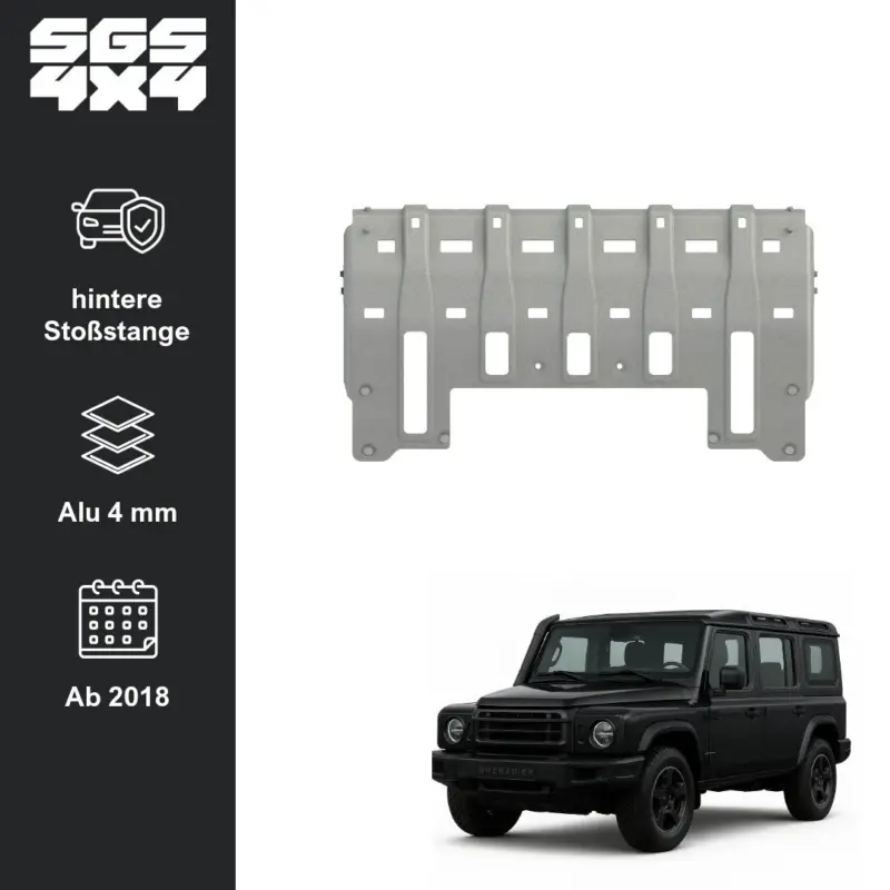 Unterfahrschutz Ineos Grenadier (ab 2022) hintere Stoßstange Aluminium 4 mm Angebot