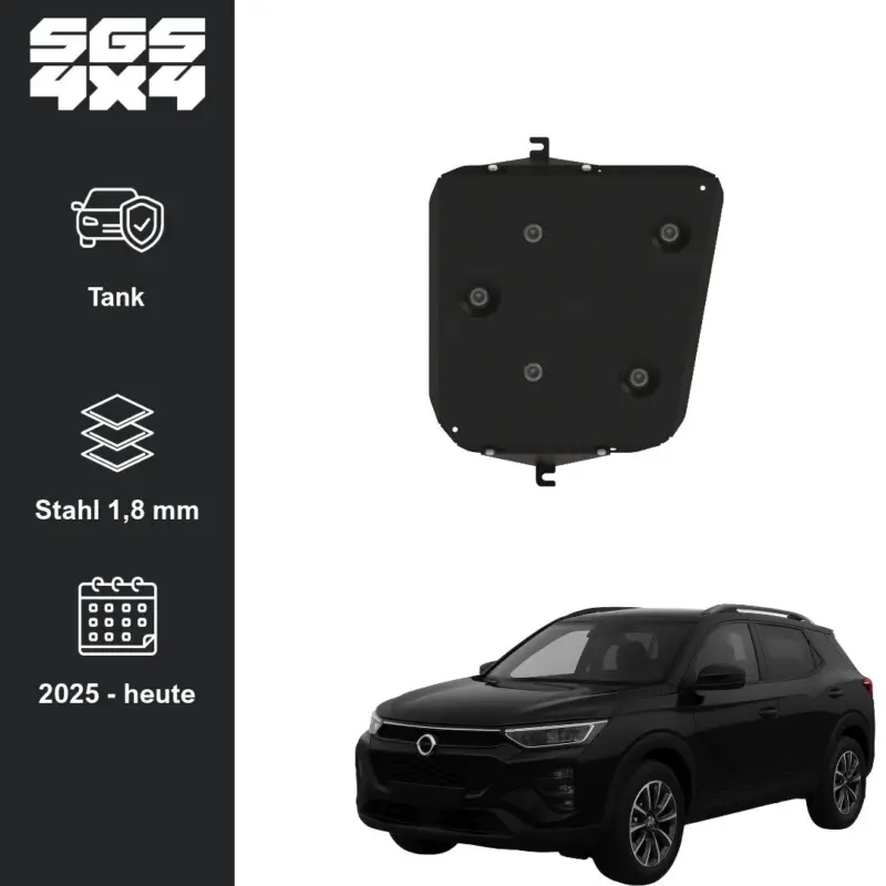 Mega-Angebot Unterfahrschutz KGM / SsangYong Torres/Korando 2025 - Tank Stahl 1,8 mm