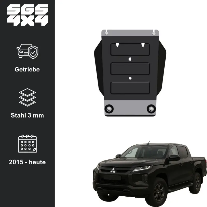 Unterfahrschutz Mitsubishi L200 (ab 09/2015) Getriebe Stahl 3 mm Direkt Vom Hersteller