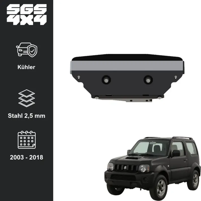 Unterfahrschutz Suzuki Jimny FJ (2003 bis 2018) Kühler Stahl 2,5 mm Nur Heute