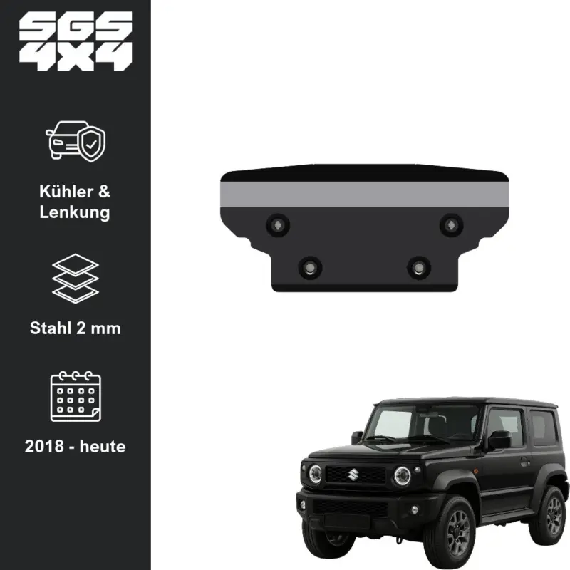 Jetzt Kaufen Unterfahrschutz Suzuki Jimny GJ/HJ (ab 09/2018) Kühler & Lenkung Stahl 2 mm