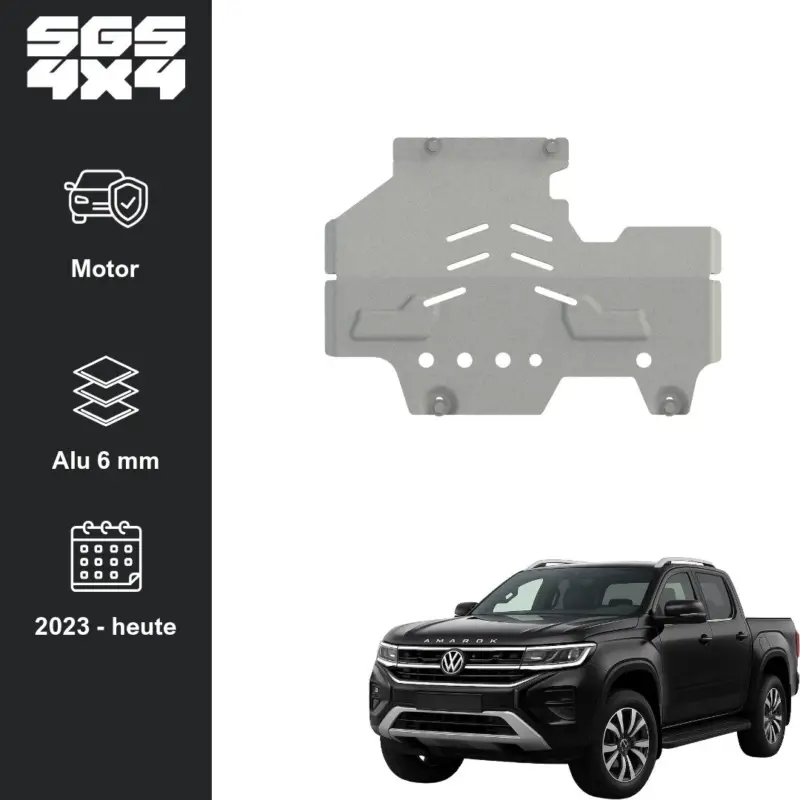 Sofort Bestellen Unterfahrschutz VW Amarok II (ab 2023) Motor Aluminium 6 mm