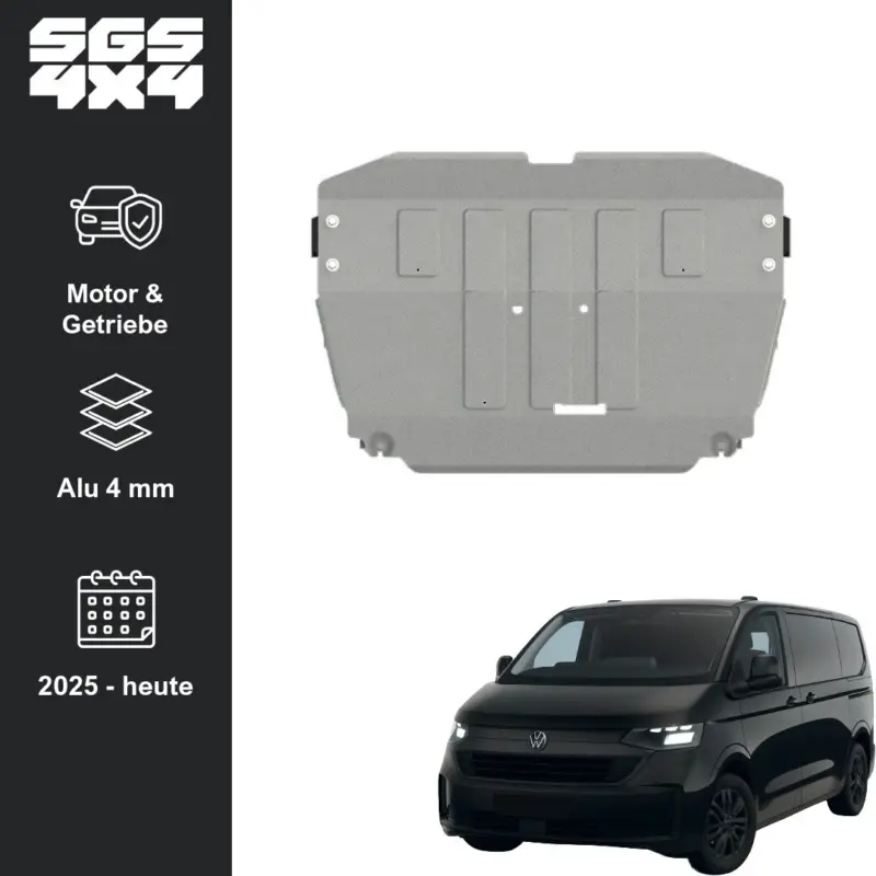Unterfahrschutz VW T7 Transporter (ab 2023) Motor & Getriebe Aluminium 4 mm Jetzt Kaufen