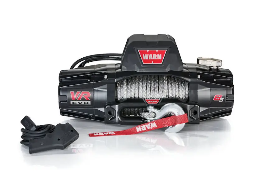 WARN Seilwinde VR EVO 8s 12V 3.630 kg Zugkraft, Kunststoffseil Top-Preis