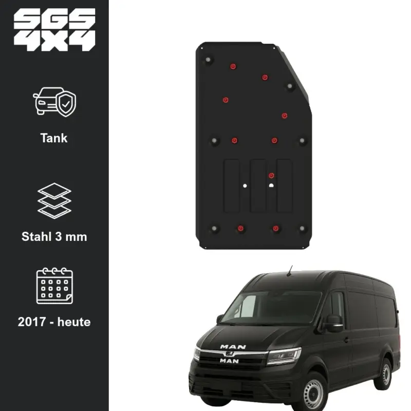 Unterfahrschutz MAN TGE (ab 2017) Tank Stahl 2 mm Schneller Versand