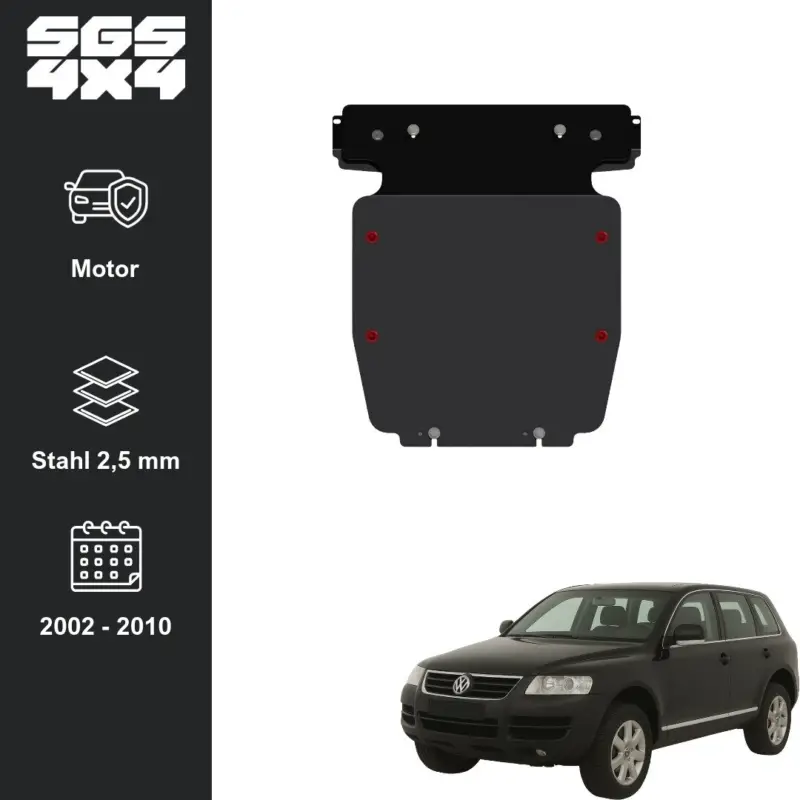 Unterfahrschutz VW Touareg 2002 - 2010 Motor Stahl 2,5 mm Neuheit