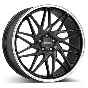 8,5 x 19 ET 35 DOTZ Felge für Ford Transit Connect in gunmetal (dunkelgrau gebürstet)/poliert lip Sichere Zahlung