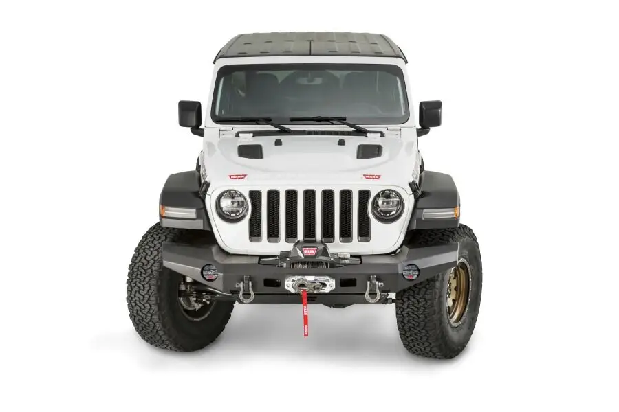 Must-Have WARN "Elite" Seilwindenstoßstange Jeep Wrangler JL, ohne Bügel