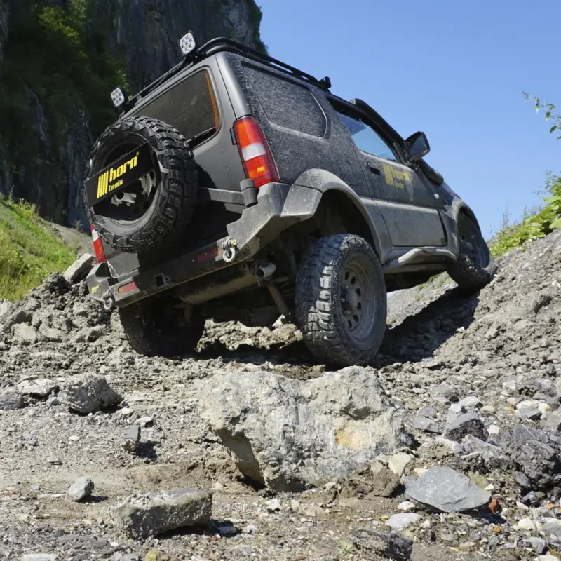 horntools Suzuki Jimny FJ Heck Stoßstange Stahl mit Ersatzradaufhängung - HWBREJIM001 Finale Aktion
