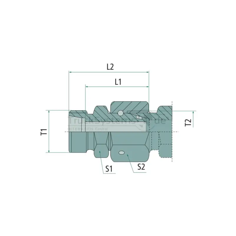 Billig GEVR 12 L 1/4 DKO WD