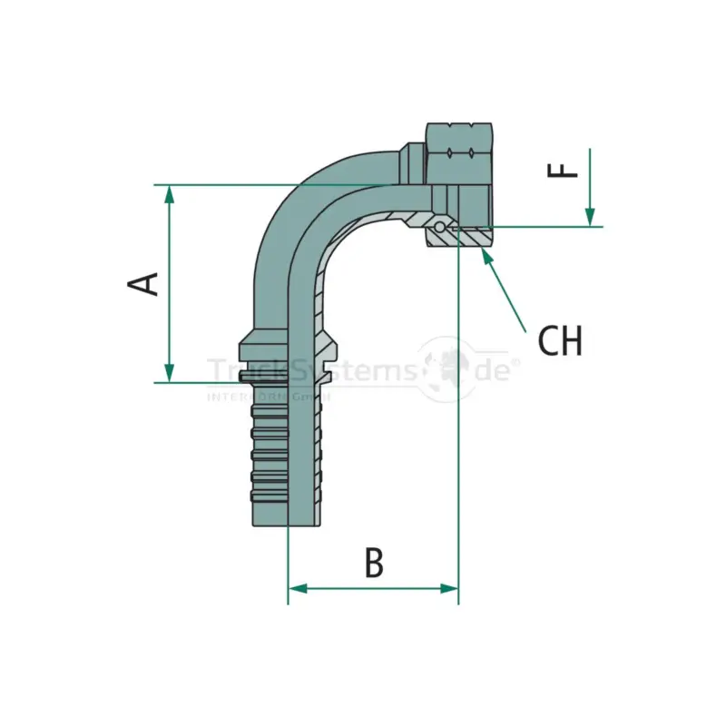 Rabatt PN 12 DKJ 7/8‘‘ 90° DS