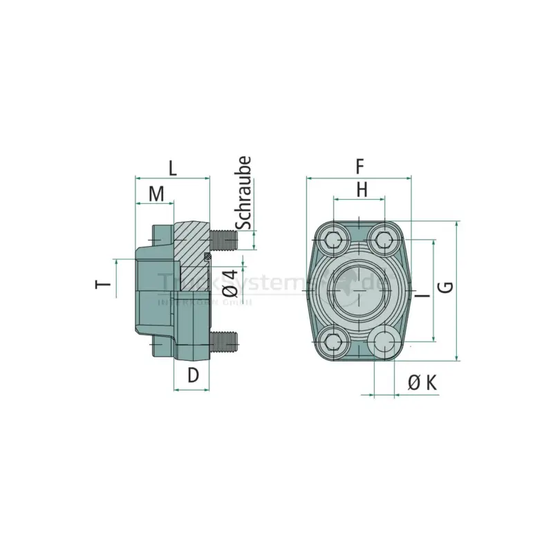 SAE-Flansch 1.1/4‘‘ 3000 BSP 1.1/4‘‘ Bestpreis